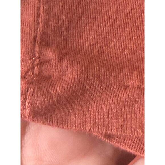 Ellos Plus 5X 38/40 Coral Orange Twist V Neck 3/4 Sleeve Knit Shirt Tunic Top - Picture 5 of 7